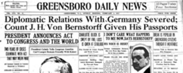 U.S severs diplomatic ties with Germany