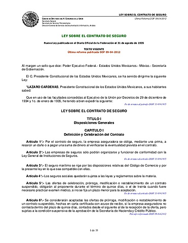 Ley sobre contratos de seguro