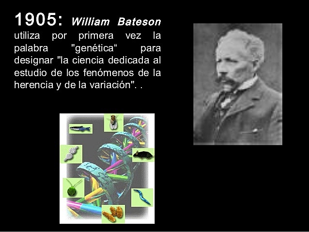 William Bateson propuso el nombre de "Genetica"