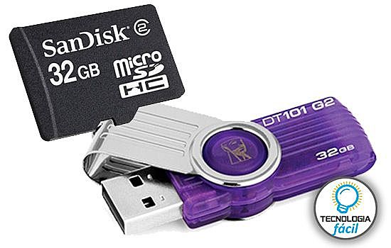 Pendrive, Tarjetas de Memoria