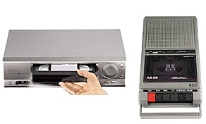 Videojuegos, Videograbadora, VHS, Cassettes