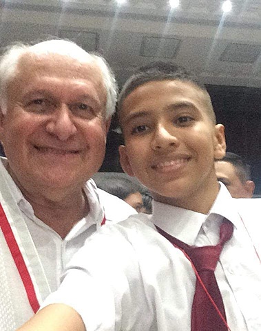 foto con Manuel Elkin Patarroyo