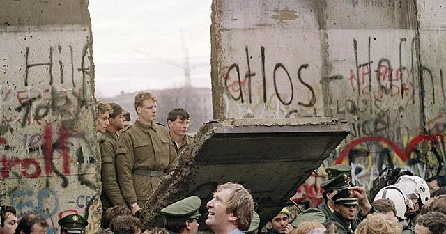The collapse of the Berlin Wall
