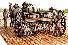 Seed Drill and Horse Drawn