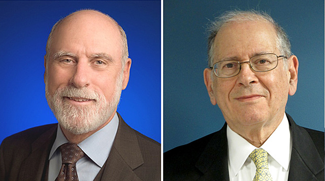 Vint Cert y Bob Khan usan por primera vez la palabra Internet en una transmisión de control de protocolo