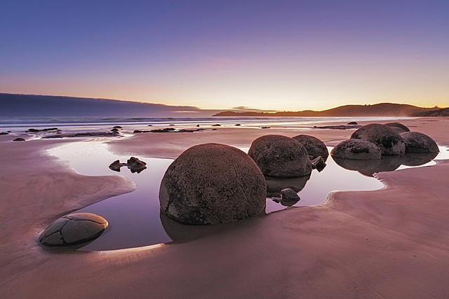 Las esferas de piedra de Moeraki, Nueva Zelanda