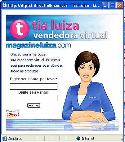 Tia Luiza - Vendedora Virtual