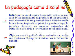 LA PEDAGOGÍA COMO DISCIPLINA 18 nov 1987