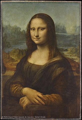 Mona Lisa – Portrait of Lisa Gherardini, wife of Francesco del Giocon. Oil painting by Leonardo da Vinci (c. 1503)