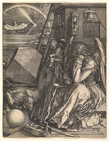 Melencolia I. Engraving by Albrecht Durer. (c. 1514)