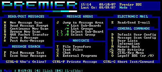 Se intercambian BBS (Bulletin Board Systems).