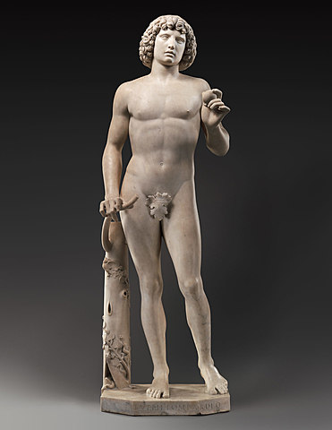 Adam. Marble sculpture by Tullio Lombardo (c. 1495)