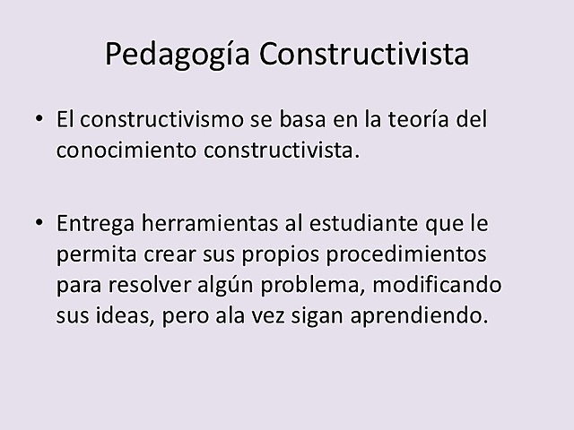 Teoría constructivista