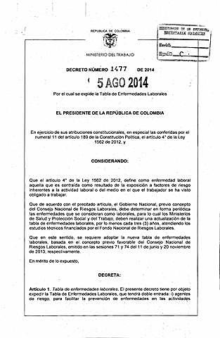 DECRETO 1477