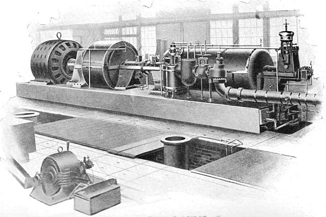 Primera turbina de vapor moderna inventada por sir Charles Parsons