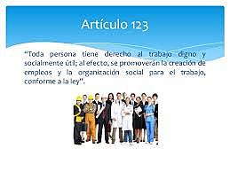Articulo 123 constitucional de México