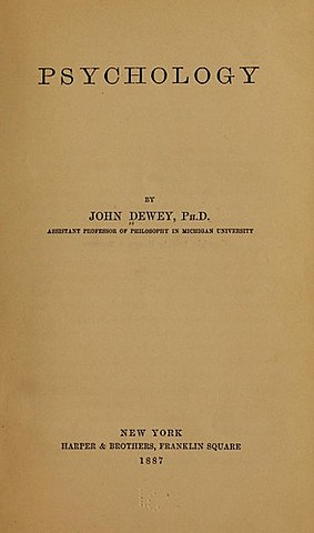 Dewey writes "Psychology" and "Leibniz's New Essays Concerning the Human Understanding"