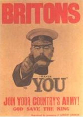 Lord Kitchener calls for 10,000 men to join the British army