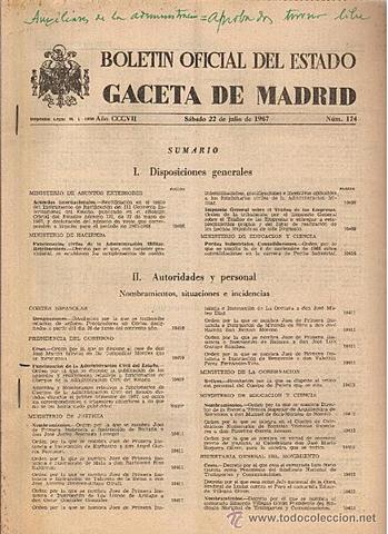 Renombre de la Gaceta de Madrid