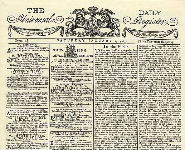 The Daily Universal Register