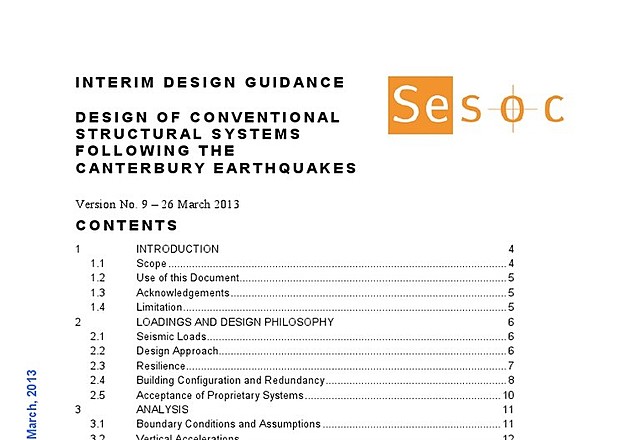 SESOC Interim Design Guidance