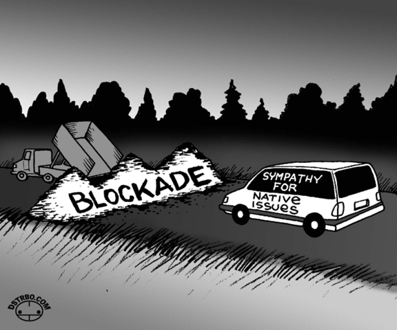 Blockade occurs