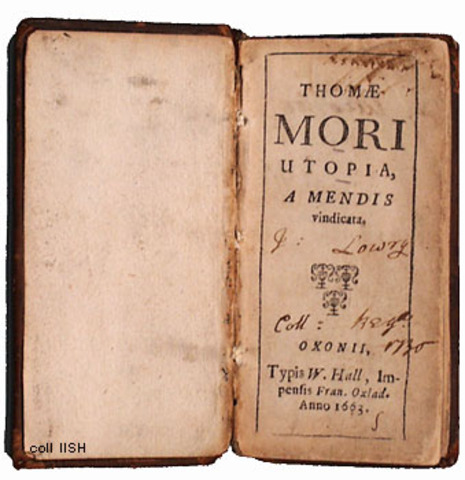 Thomas More Published Utopia