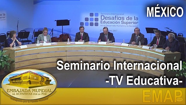Inauguracion del Seminario sobre Televisión Educativa