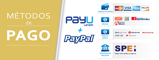 Más opciones de pago y envío