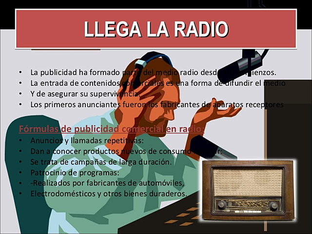 el primer anuncio en la radio