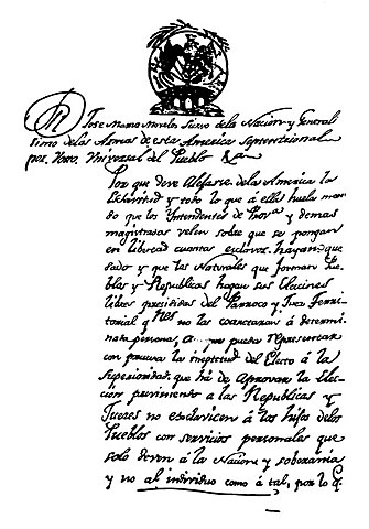 Fundación del Primer Congreso Constituyente