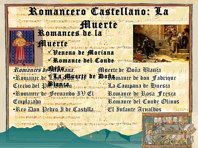 El romance castellano es empleado en la poesía y la prosa culta