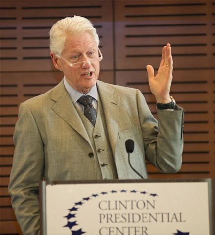 Met Bill and Hillary Clinton