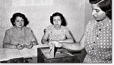 Sanción de la Ley del voto femenino