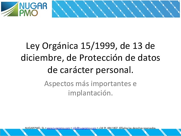 Ley Orgánica 15
