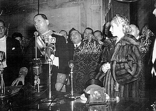 Perón comienza su segunda presidencia