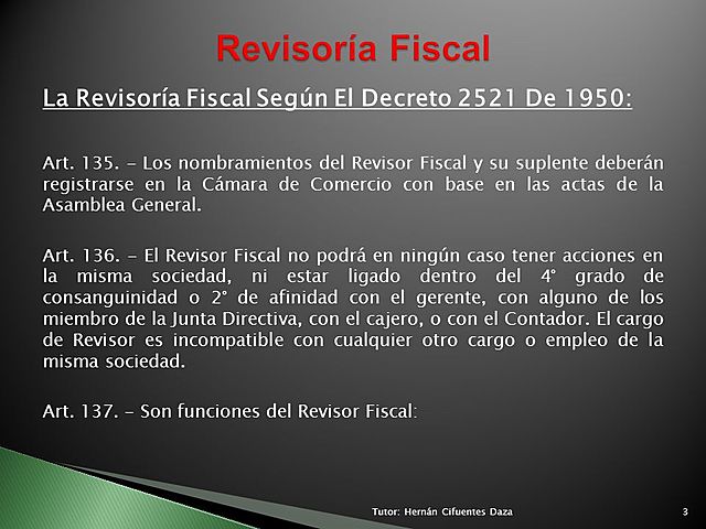Decreto 2521 de 1950