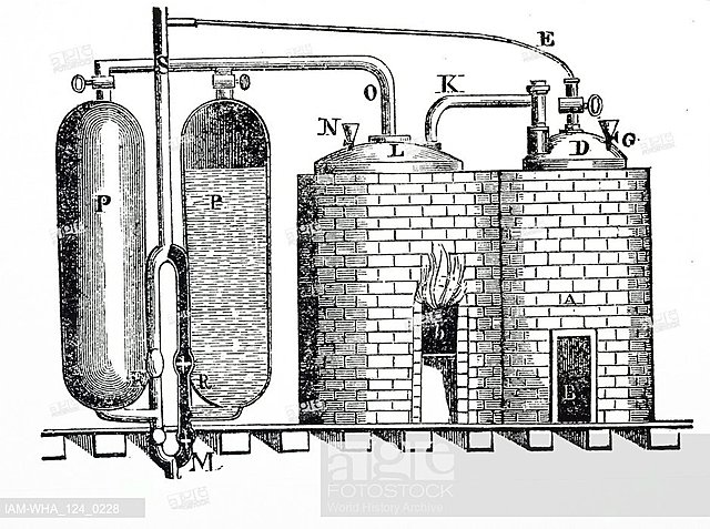 Se presenta públicamente el primer diseño de una maquina de vapor