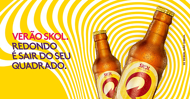 SKOL "redondo é sair do seu quadrado"