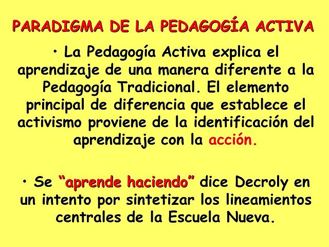 DEWEY. PEDAGOGÍA ACTIVA
