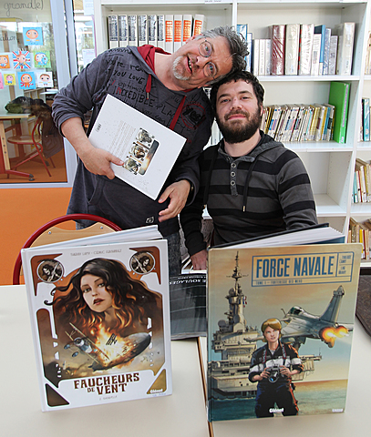 Rencontre avec les auteurs de BD Cédric Fernandez et Thierry Lamy.