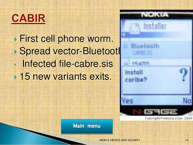 The first mobile virus