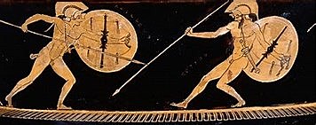 Odysseus and Achilles try and avoid the Army.