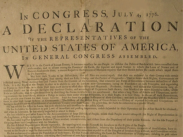 Declaration of Independence is signed