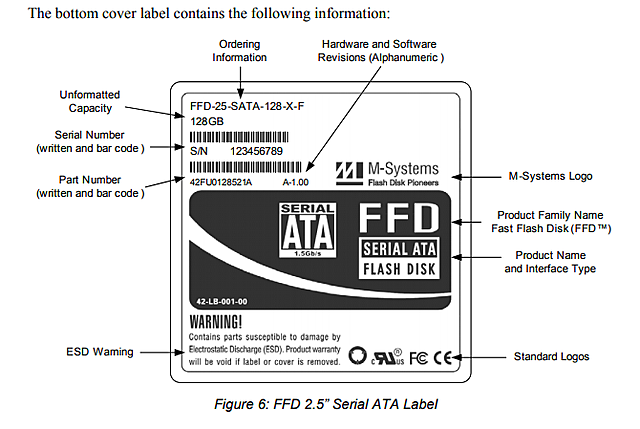 M-Systems SATA SSD 128GB