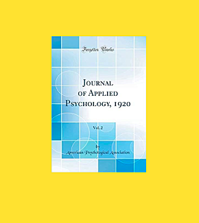 Primera edición de "Journal Applied psychology"