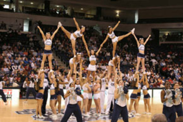 ODU Cheerleader Pyramid