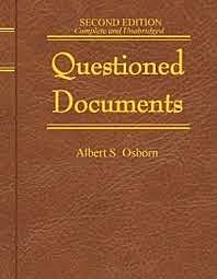 Osborn published “Questioned Documents”