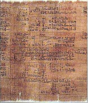 El papiro de Ahmes.