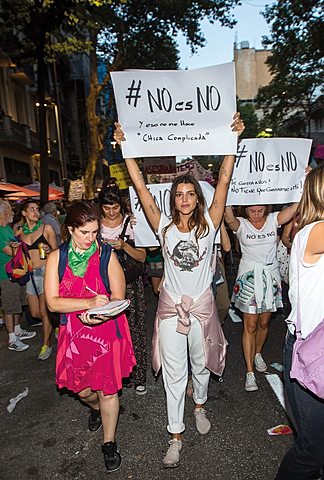 She marched against gender violence